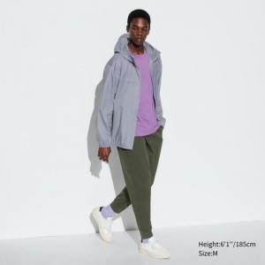 Uniqlo Ultra Stretch DRY-EX Men Joggers Olive US | NFMT-13079