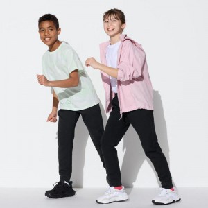 Uniqlo Ultra Stretch DRY Kids' Joggers Black US | YAPK-54986