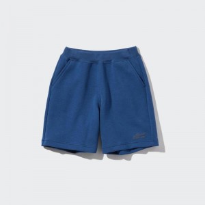 Uniqlo Ultra Stretch DRY Sweat Kids' Shorts Blue US | SEOX-31978