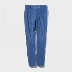 Uniqlo Ultra Stretch (Denim) Women Leggings Blue US | XRPV-63045