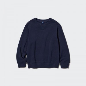 Uniqlo Ultra Stretch Kids' Sweatshirts Navy US | UKTM-41827