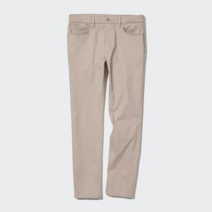 Uniqlo Ultra Stretch Skinny Fit Colour Men Jeans Beige US | GZPQ-46893