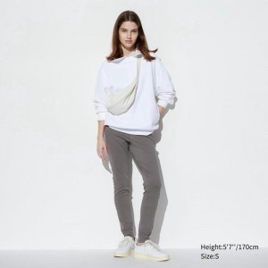 Uniqlo Ultra Stretch Women Leggings Grey US | GPUE-84957