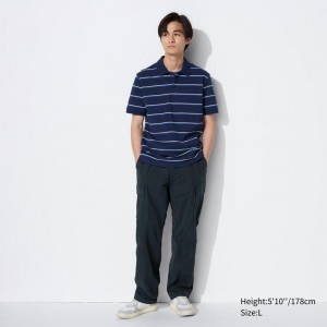 Uniqlo Utility Cargo Men Trousers Navy US | TNXG-64178