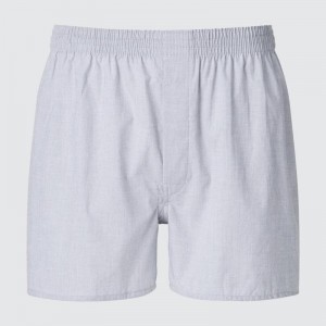 Uniqlo Woven Boxer Men Shorts Grey US | DMFW-87591