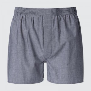 Uniqlo Woven Men Trunks Grey US | IUKV-19460