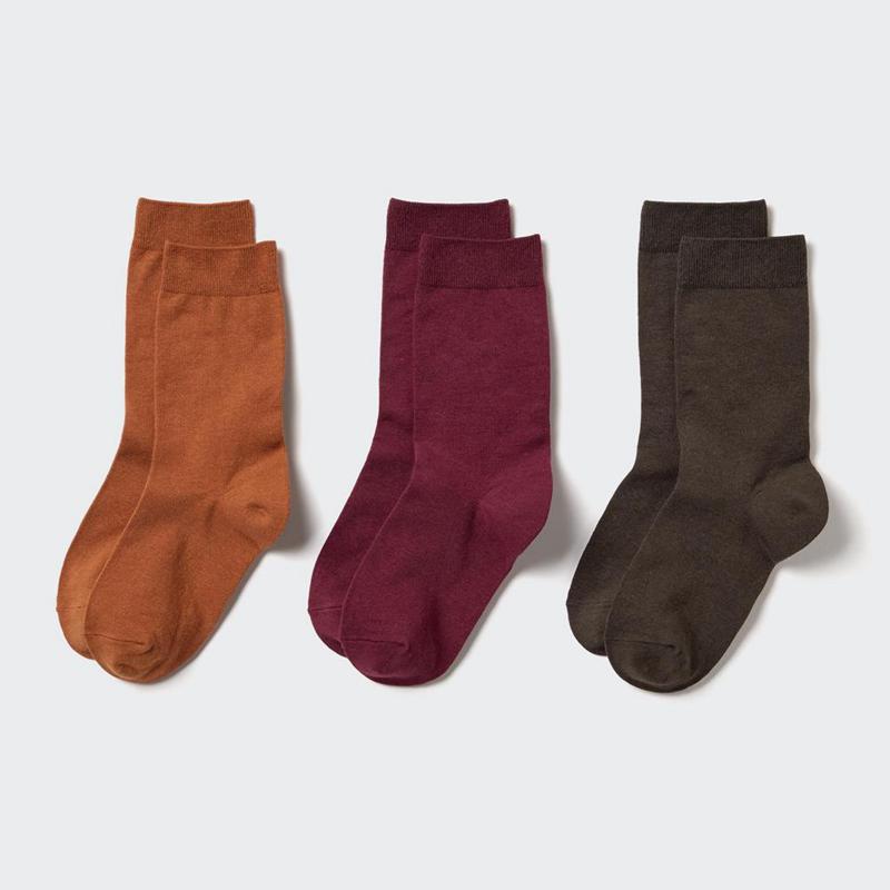 Uniqlo (3 Pairs) Women Socks Tights Brown  US |  THUV-24051