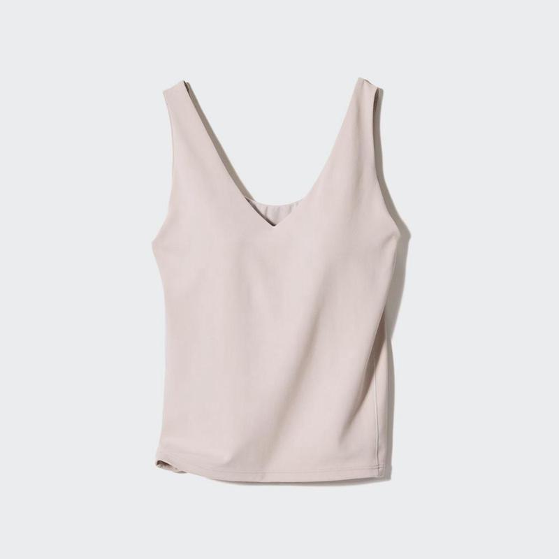 Uniqlo AIRism Active Sleeveless Women Tank Tops Dark Green  US |  VDHB-87413