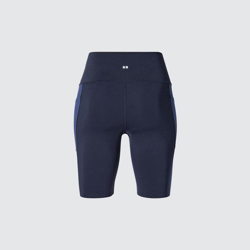 Uniqlo AIRism Biker Women Shorts Navy  US |  PYAH-89024