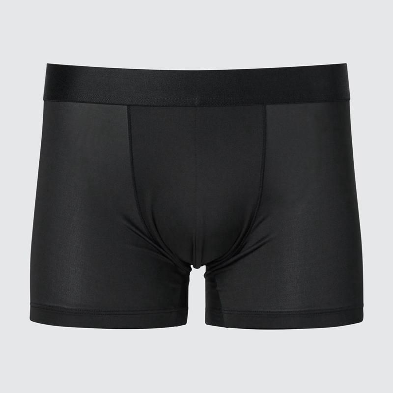 Uniqlo AIRism Boxer (Low Rise) Men Briefs Black  US |  OFLC-53970