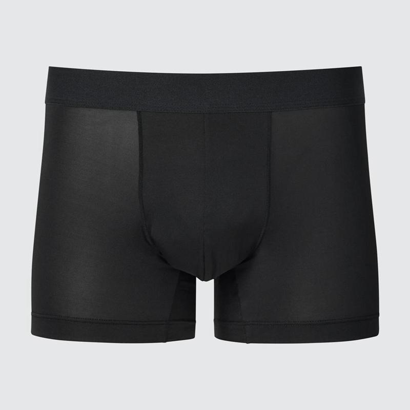 Uniqlo AIRism Boxer (Low Rise) Men Briefs Black  US |  NUTK-62154