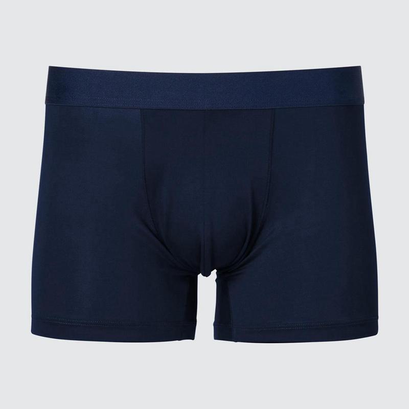 Uniqlo AIRism Boxer (Low Rise) Men Briefs Navy  US |  XNDU-92368