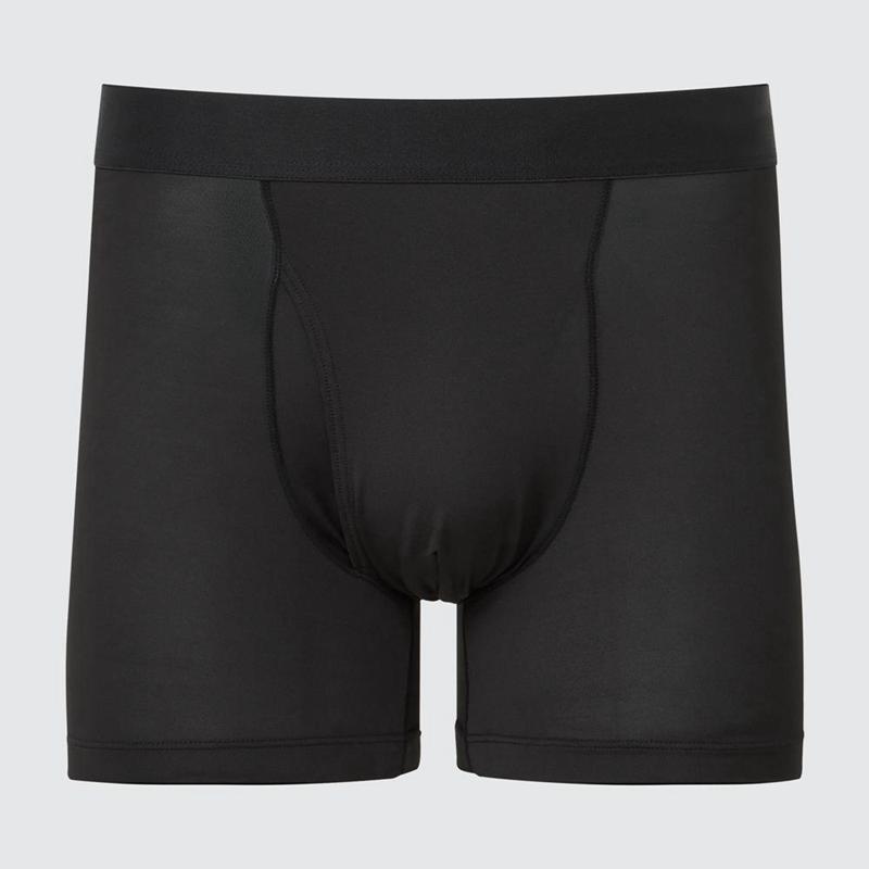 Uniqlo AIRism Boxer Men Briefs Black  US |  FUAS-98635