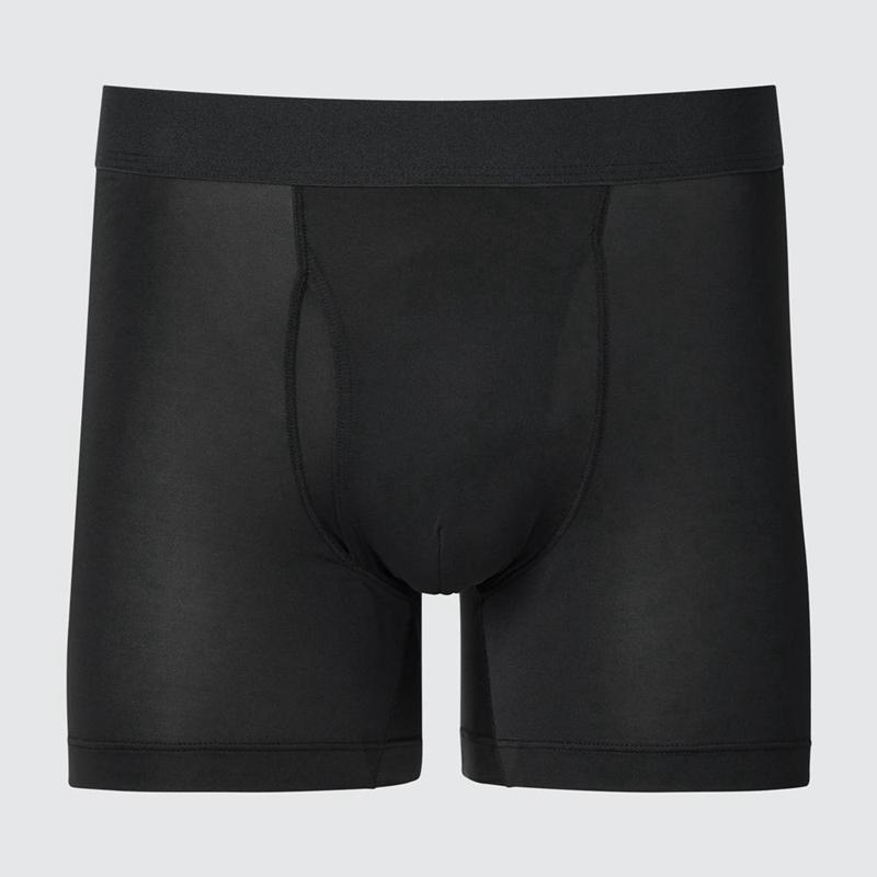 Uniqlo AIRism Boxer Men Briefs Black  US |  ISHC-48956