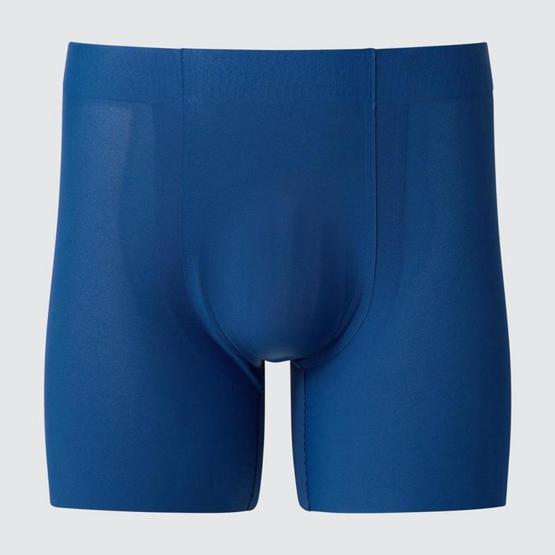 Uniqlo AIRism Boxer (Mesh, Ultra Seamless) Men Briefs Blue  US |  OKLA-48025