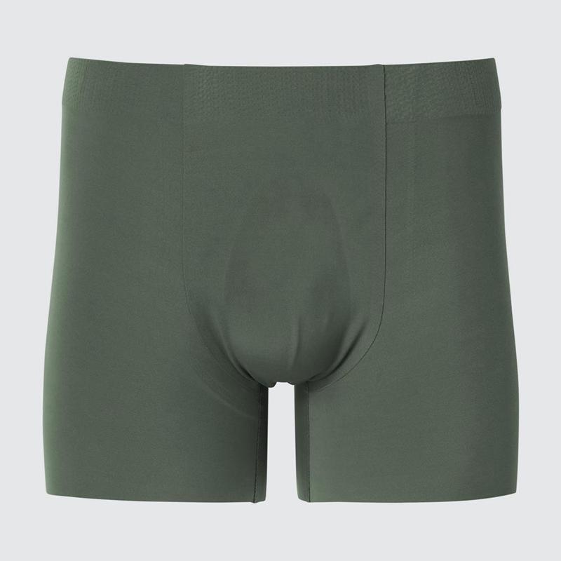 Uniqlo AIRism Boxer (Ultra Seamless) Men Briefs Dark Green  US |  STDJ-17084