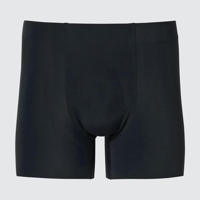 Uniqlo AIRism Boxer (Ultra Seamless) Men Briefs Black  US |  QUAR-05468