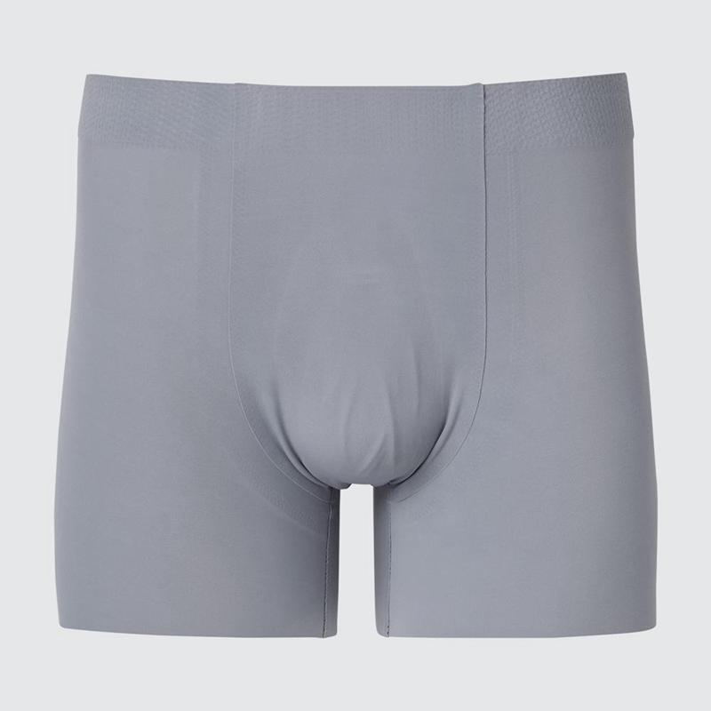 Uniqlo AIRism Boxer (Ultra Seamless) Men Briefs Grey  US |  VMGI-68071