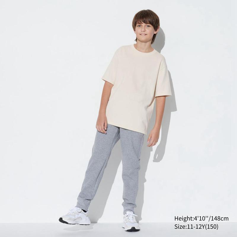 Uniqlo AIRism Cotton Crew Neck Kids' T-Shirt Olive  US |  SWHR-46927