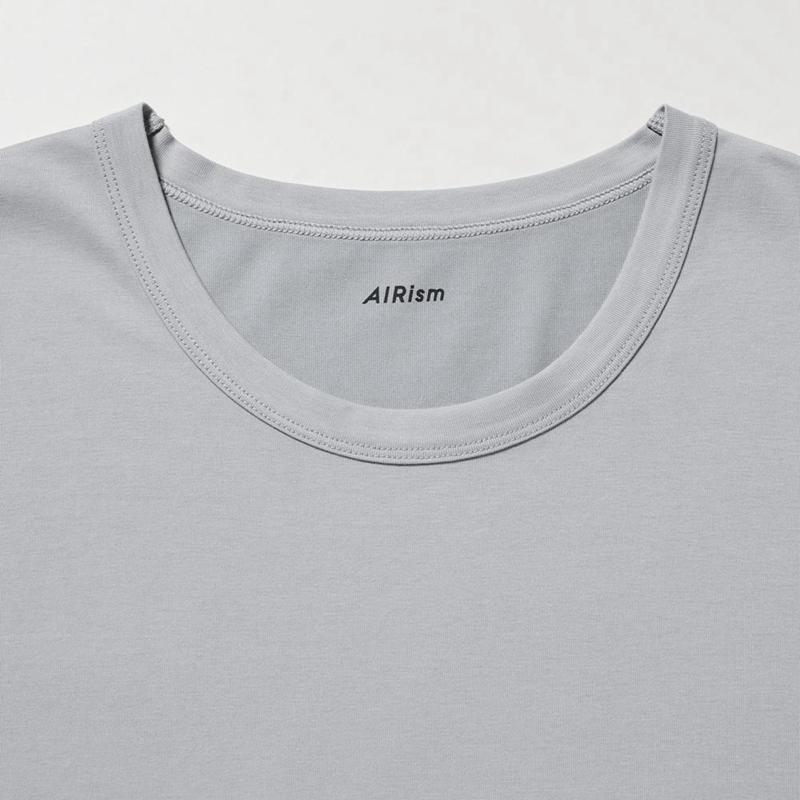 Uniqlo AIRism Cotton Crew Neck Men T-Shirt Navy  US |  GNDL-38064