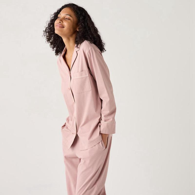 Uniqlo AIRism Cotton Women Pyjamas Pink  US |  DZUH-13649