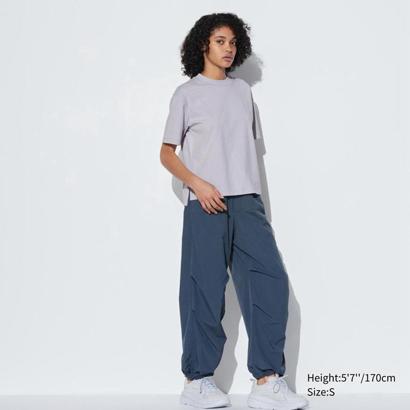 Uniqlo AIRism Cotton Women T-Shirts Grey  US |  JHXM-13690