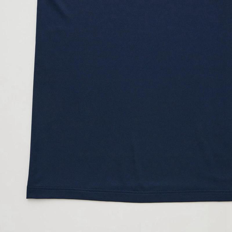 Uniqlo AIRism Crew Neck Men T-Shirt Navy  US |  AKOF-08217