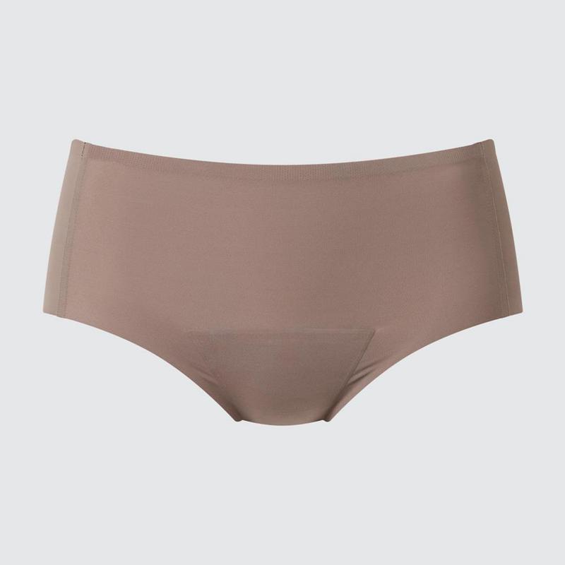 Uniqlo AIRism Hiphugger Period Pants Women Briefs Brown  US |  KVQI-39460