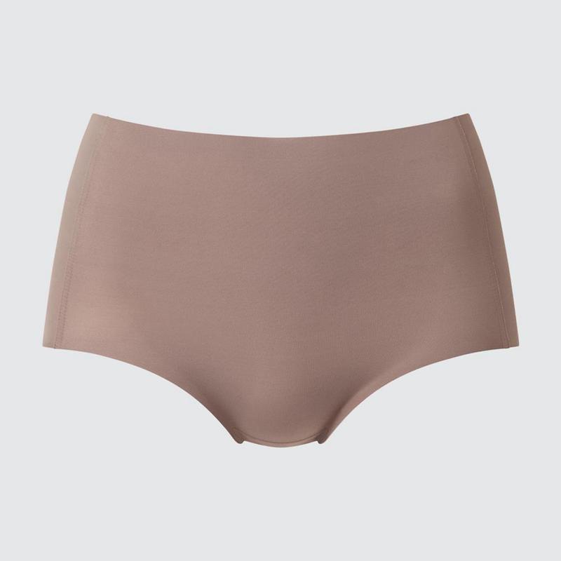 Uniqlo AIRism Seamless (High Rise) Women Briefs Brown  US |  GDYQ-38162