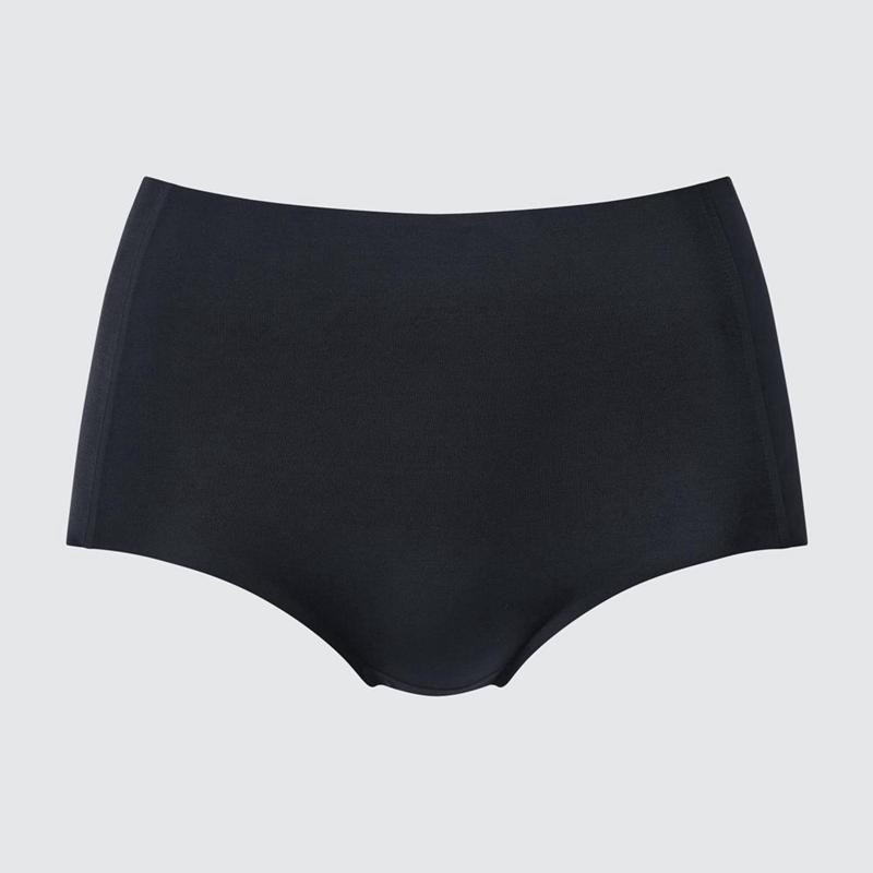 Uniqlo AIRism Seamless (High Rise) Women Briefs Black  US |  MAGN-16734