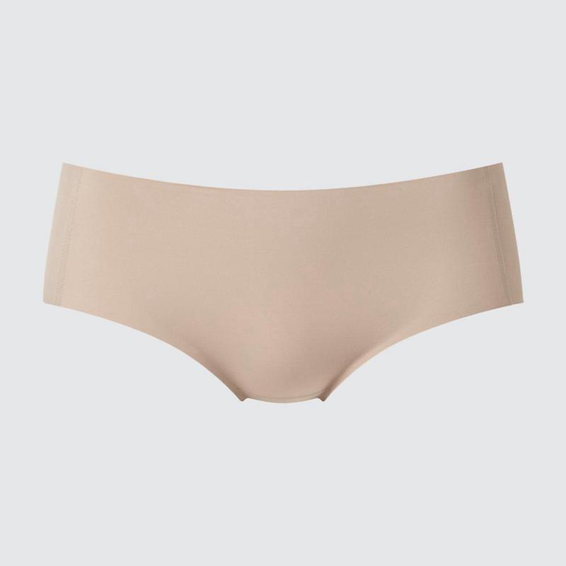 Uniqlo AIRism Seamless (Hiphugger) Women Briefs Beige  US |  DVFE-52487