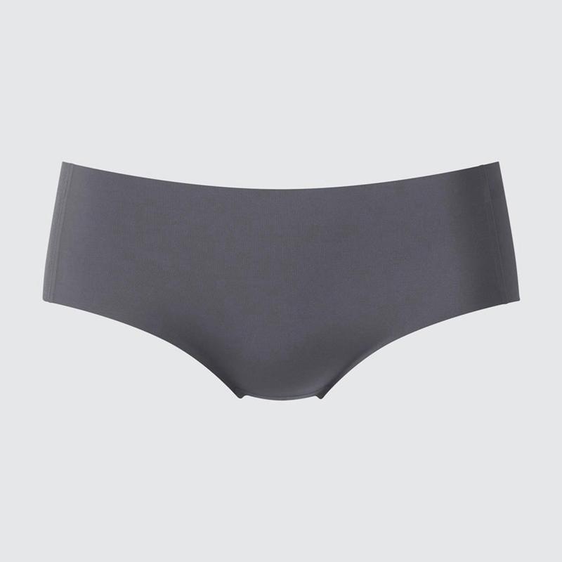 Uniqlo AIRism Seamless (Hiphugger) Women Briefs Grey  US |  JBKV-68139