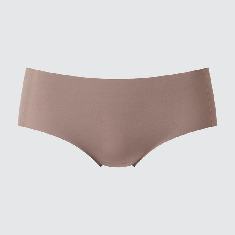 Uniqlo AIRism Seamless (Hiphugger) Women Briefs Brown  US |  AUHN-35219