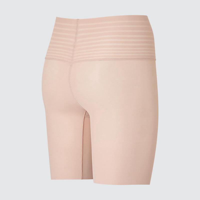 Uniqlo AIRism Shaper Half Women Shorts Beige  US |  ZJPF-69027