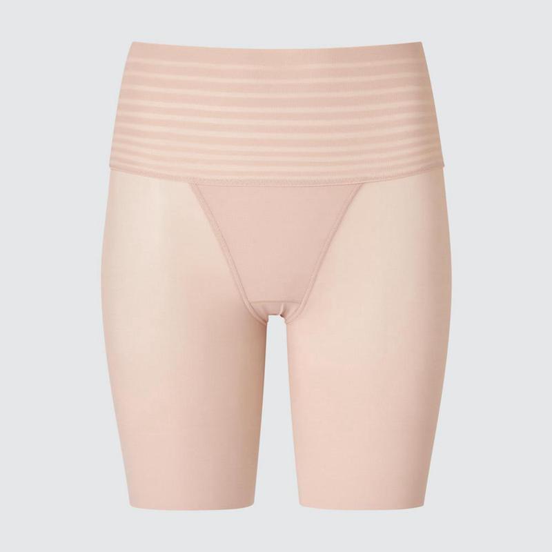 Uniqlo AIRism Shaper Half Women Shorts Beige  US |  ZJPF-69027