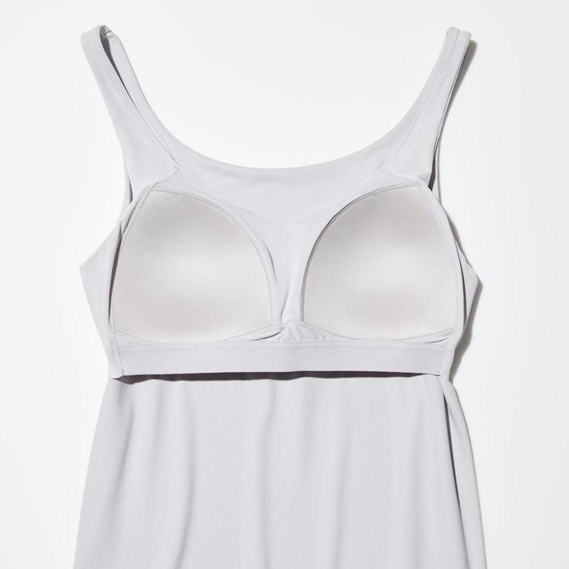 Uniqlo AIRism Sleeveless Women Tank Tops White  US |  VMYA-89165