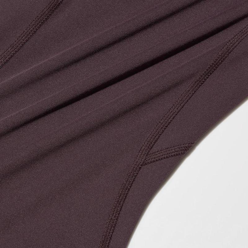 Uniqlo AIRism UV Protection Soft (With Pockets) Women Leggings Dark Brown  US |  APGS-40158