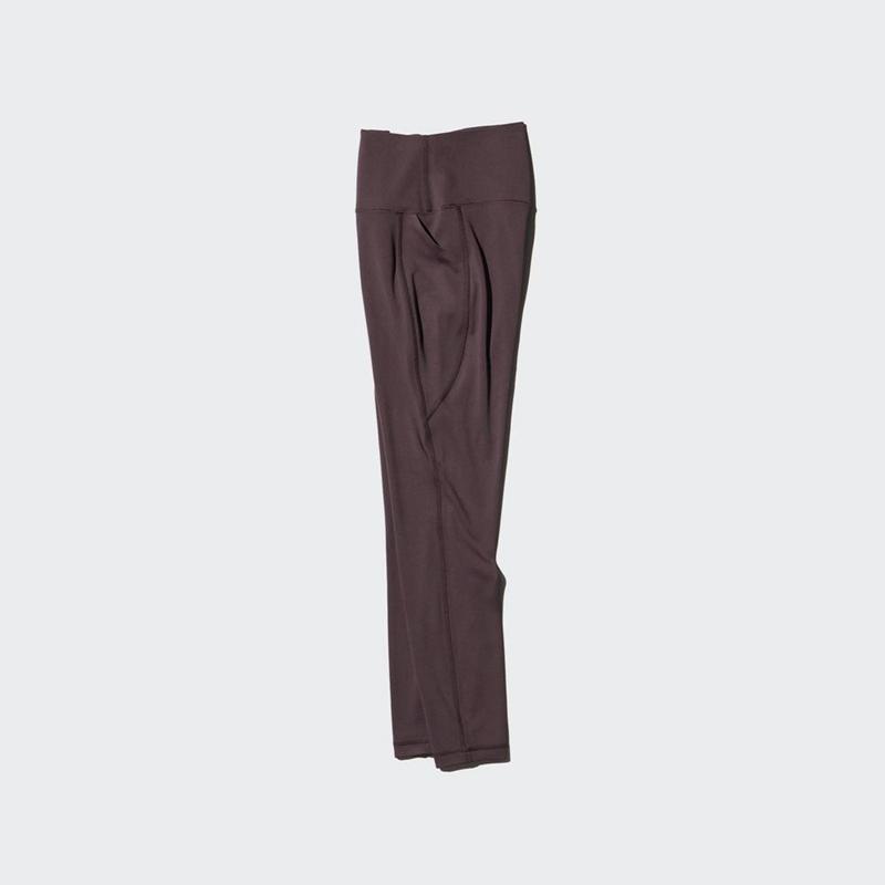 Uniqlo AIRism UV Protection Soft (With Pockets) Women Leggings Dark Brown  US |  APGS-40158