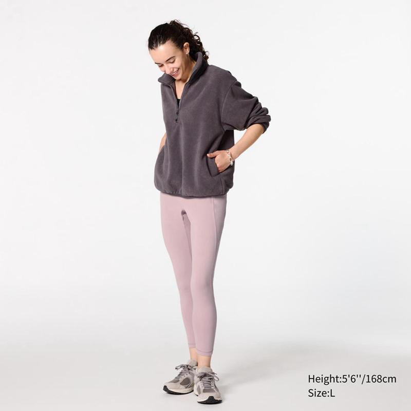 Uniqlo AIRism UV Protection Soft (With Pockets) Women Leggings Pink  US |  VDTX-26483