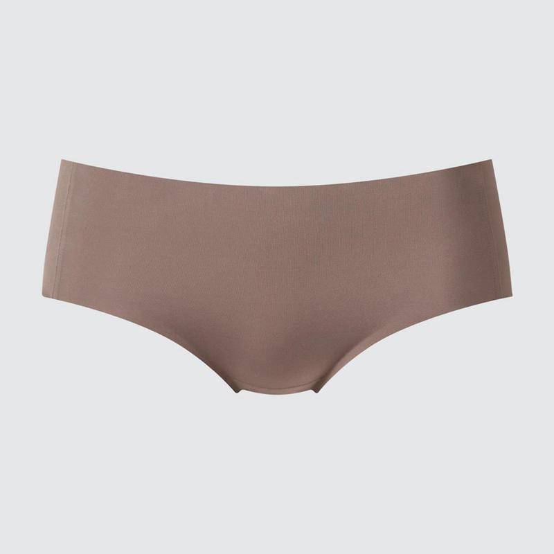 Uniqlo AIRism Ultra Seamless (Hiphugger) Women Briefs Brown  US |  BNPM-27149