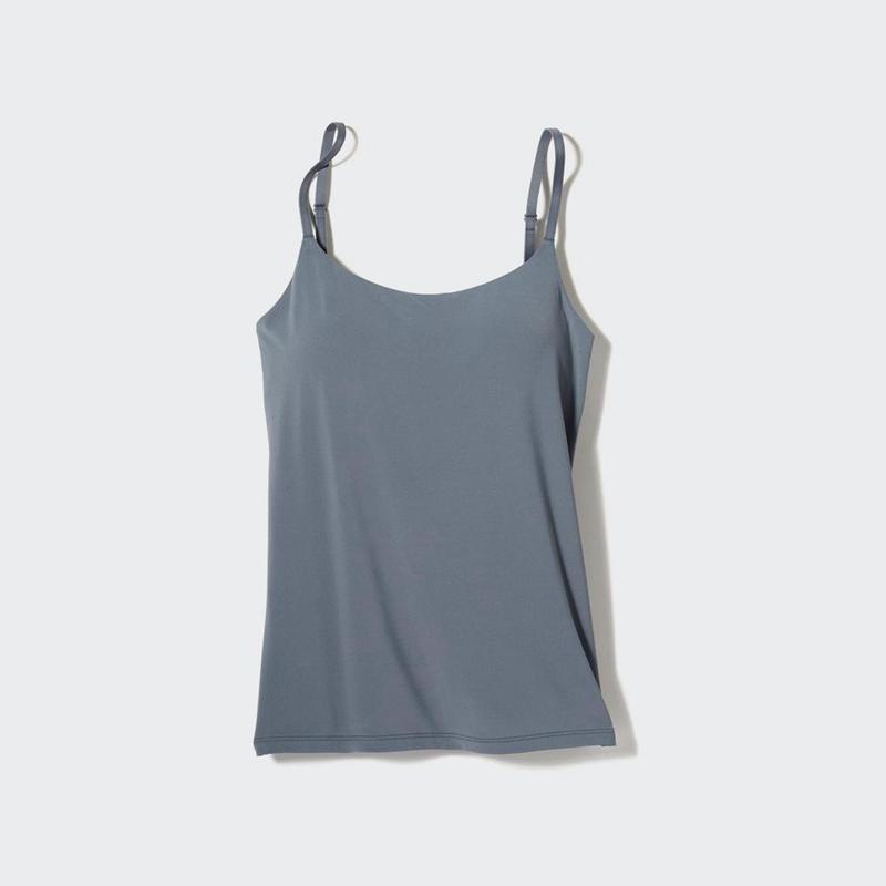 Uniqlo AIRism Women Tank Tops Grey  US |  KSXR-86235