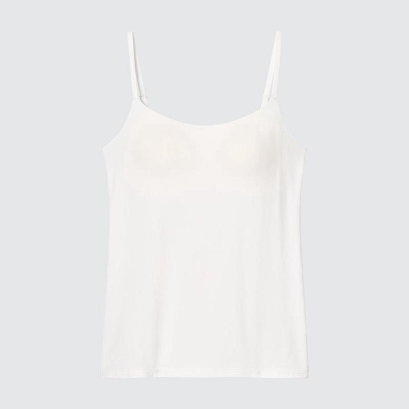 Uniqlo AIRism Women Tank Tops White  US |  PWAN-90462