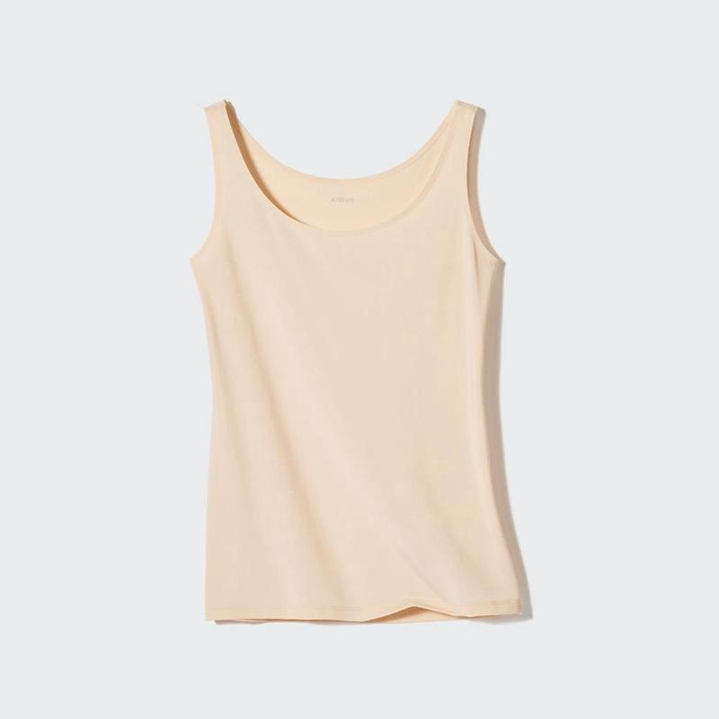 Uniqlo AIRism Women Vest Top Beige  US |  JIGD-32859