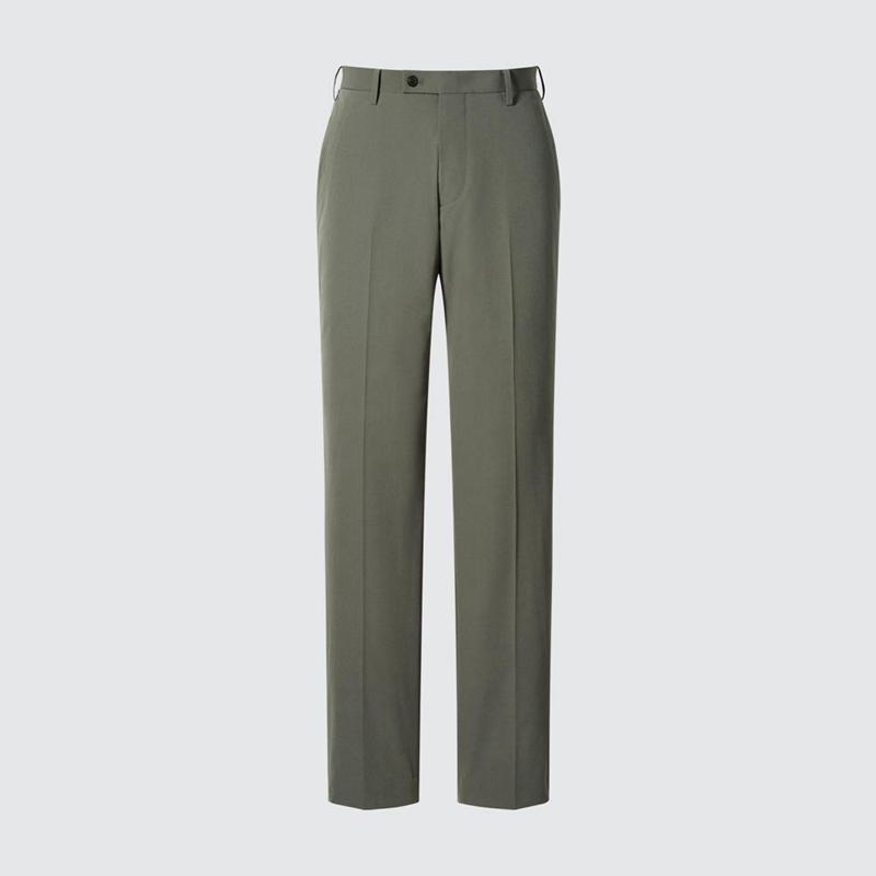 Uniqlo AirSense (Cotton-Like) Men Trousers Olive  US |  VNQH-46570