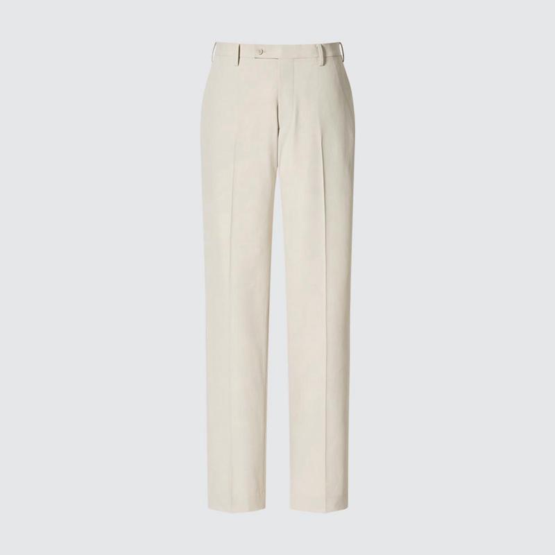 Uniqlo AirSense (Cotton-Like) Men Trousers Natural  US |  ULFK-84253