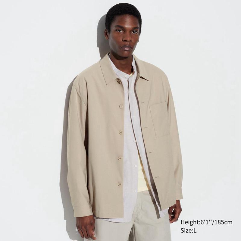 Uniqlo AirSense Men Jackets Beige  US |  DYEF-08931