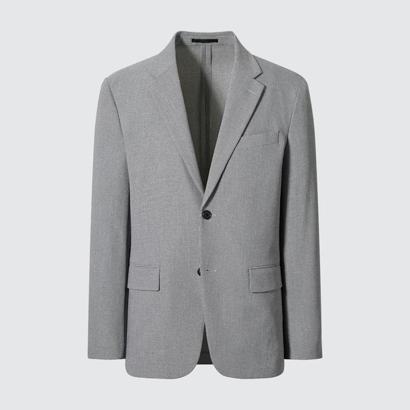 Uniqlo AirSense (Wool-Like) Men Jackets Grey  US |  HCKZ-19842