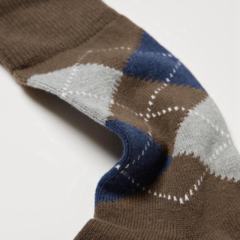 Uniqlo (Argyle) Men Socks Blue  US |  VKDB-90153