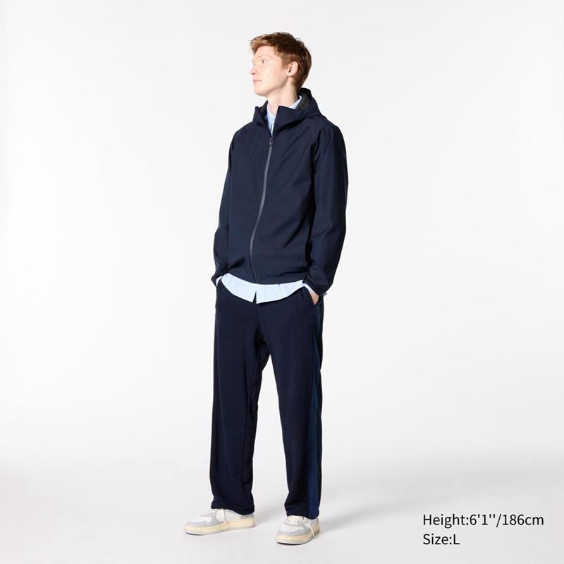 Uniqlo BLOCKTECH (3D Cut) Men Parka Navy  US |  BJHI-32591