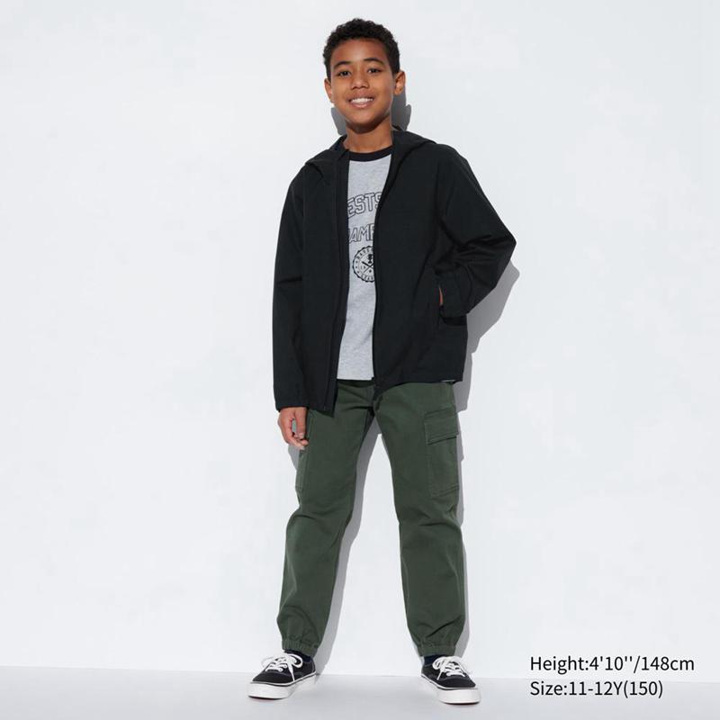 Uniqlo BLOCKTECH Kids' Parka Black  US |  BNCM-27438